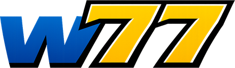 Logo w77 platform hiburan online Indonesia